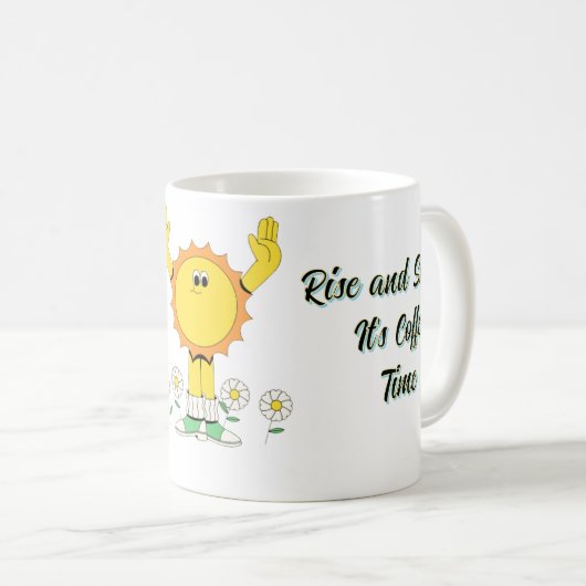 Mug Monter et briller C'est le café (Devant droit)