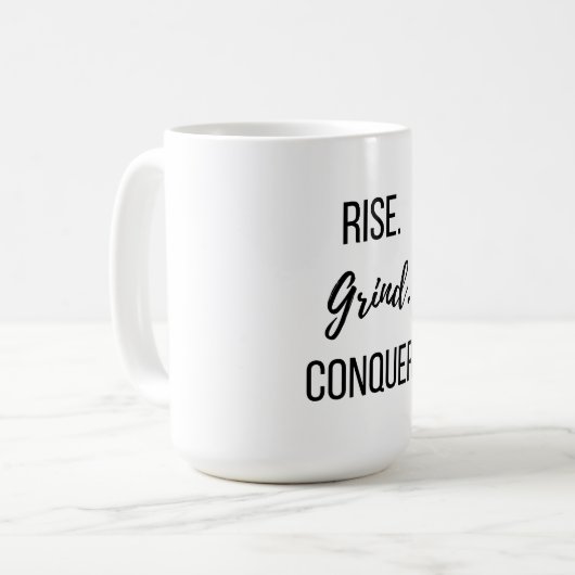 Mug Monter Grind Conquer Motivation (Devant gauche)