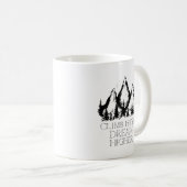 Mug Monter haut, rêver plus Inspirationnel (Devant droit)