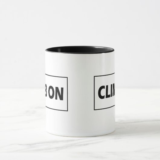 Mug Monter sur l'escalade rocheuse (Centre)