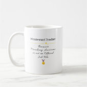 Mug Montessori Enseignant Freiner Awesome Titre du tra (Gauche)