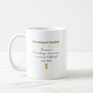 Mug Montessori Enseignant Freiner Awesome Titre du tra