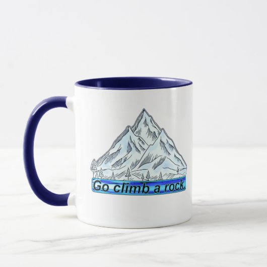 Mug Montez sur un rocher. (Gauche)