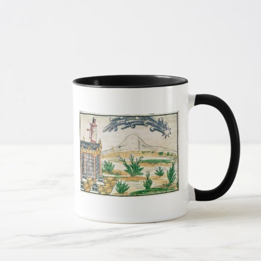 Mug Montezuma II observant une comète, 1579 (Droite)