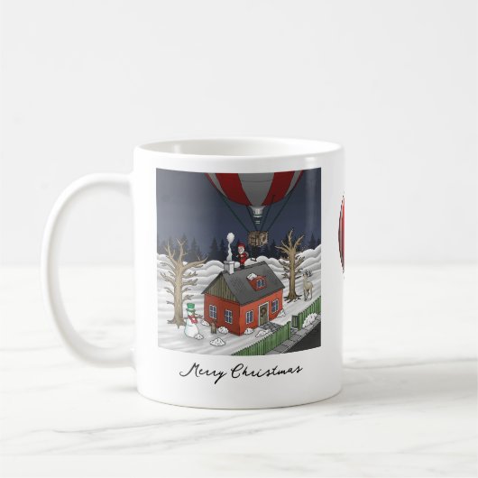 Mug Montgolfière du Père Noël (Gauche)