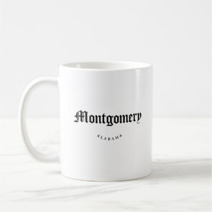 Mug Montgomery Alabama Police d'écriture noire