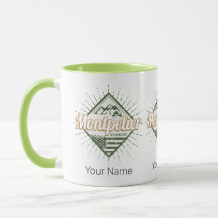 Mug Montpelier Vermont City États-Unis Vintage USA