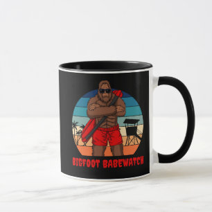 Mug Montre de Bébé Bigfoot Gardien de plage drôle de c