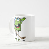 Mug Montre de hockey pour enfants Vert (Devant gauche)