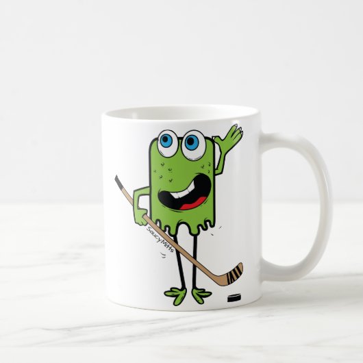 Mug Montre de hockey pour enfants Vert (Droite)