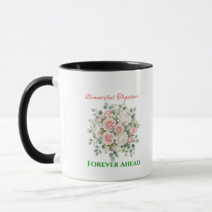 Mug Montre de mariage florale élégante