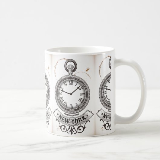 Mug Montre de poche New York (Droite)