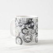 Mug Montre de poche victorienne Alice au pays des merv (Devant gauche)