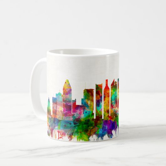 Mug Montréal Canada Skyline (Devant gauche)