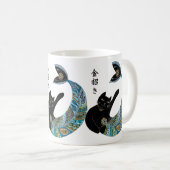Mug Montrer le chat du doigt de sirène (Devant droit)
