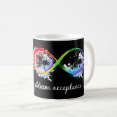 Mug Montrer le soutien à l'autisme et son acceptation (Devant droit)
