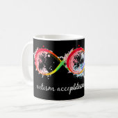 Mug Montrer le soutien à l'autisme et son acceptation (Devant gauche)