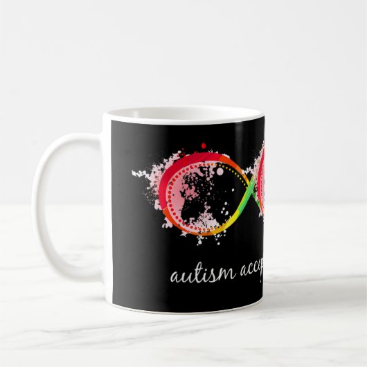 Mug Montrer le soutien à l'autisme et son acceptation (Gauche)