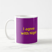 Mug Montrez votre soutien de Nigel et de vous kip ! (Gauche)