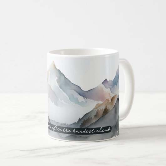 Mug Monts Misty La meilleure vue (Devant droit)