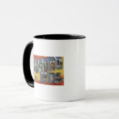 Mug Monts Pocono - Scènes de grandes lettres (Devant gauche)