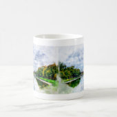 Mug Monument de Washington aquarelle avec reflet (Centre)