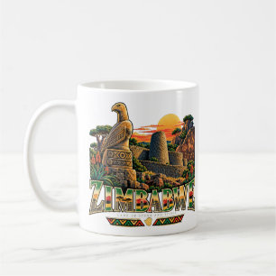Mug Monument Historique de Voyage Vintage Zimbabwe
