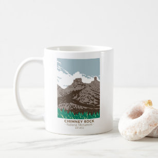 Mug Monument national de Chimney Rock Colorado Vintage