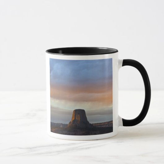 Mug Monument national de Devils Tower, tempête au couc (Droite)