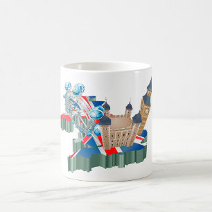 Mug Monuments emblématiques de Londres Carte du Royaum