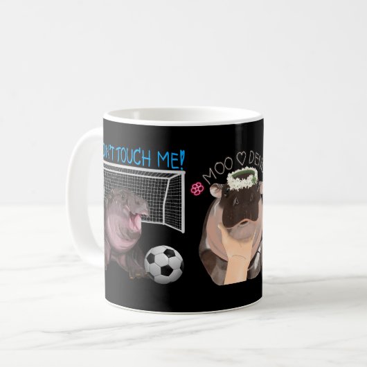Mug Moo Deng Hippo de Thaïlande (Devant gauche)