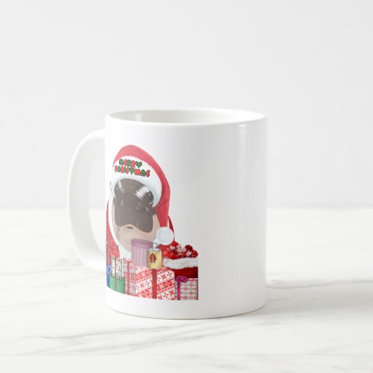 Mug Moo Deng Hippo for Merry Christmas (Devant gauche)