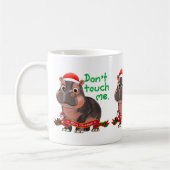 Mug Moo Deng Hippo pour Joyeux Noël (Gauche)
