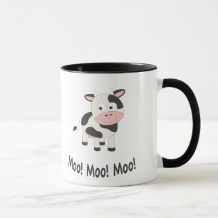 Mug Moo Moo Moo Cute Cartoon Vache