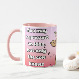 Mug moo peut représenter une idée, la vache sait