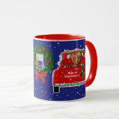 Mug Moo-ry Noël Petit Camion Rouge (Devant droit)