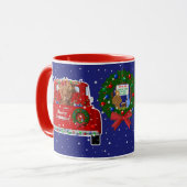 Mug Moo-ry Noël Petit Camion Rouge (Devant gauche)
