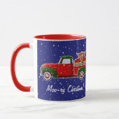 Mug Moo-ry Noël vache Highland dans Petit Camion Rouge (Gauche)