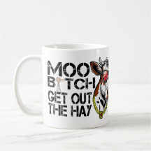 moo sortir du foin Funny Vache avec lunettes Sueur