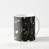Mug Moody Fleur sauvage Black Floral (Devant droit)