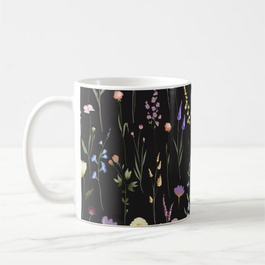 Mug Moody Fleur sauvage Black Floral (Gauche)