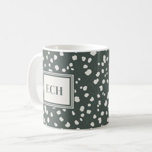 Mug Moody Silver Dollar Lunaria Pattern Personalized (Devant gauche)