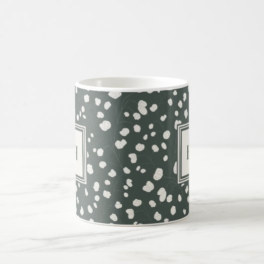 Mug Moody Silver Dollar Lunaria Pattern Personalized (Centre)