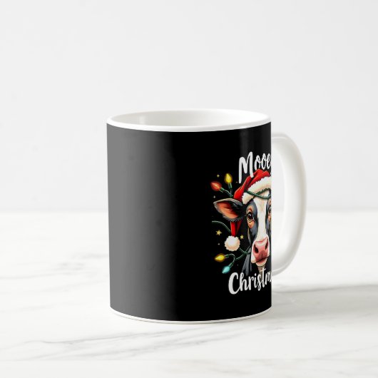 Mug Mooey Christmas Funny Xmas Cow Cattle Lovers (Devant droit)
