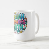 Mug Moolah Fait la Fête – Argent Drôle & Graphique Hum (Devant droit)