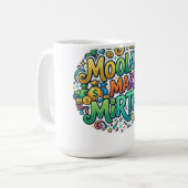 Mug Moolah Fait la Fête – Argent Drôle & Graphique Hum (Devant gauche)
