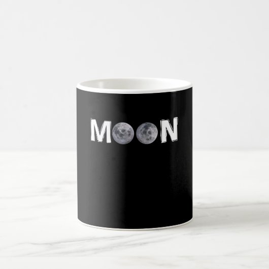 Mug Moon Design avec 2 lune au lieu du double "O" (Centre)