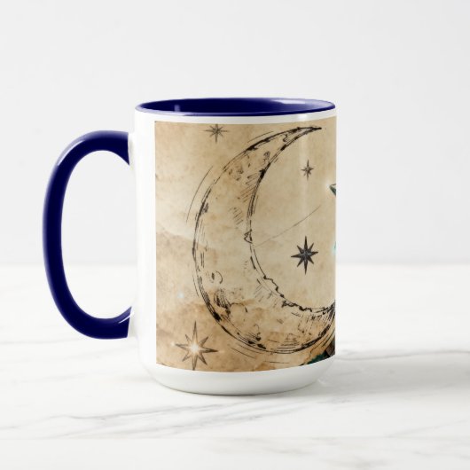 Mug Moon & Star Digital Artifact | Future Medieval (Gauche)