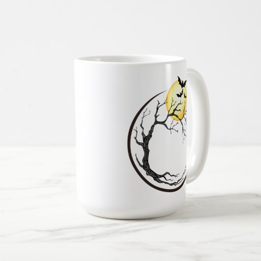 Mug Moon, Tree, & Bats (Devant droit)