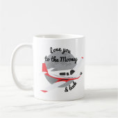 Mug Mooney Airplane Mug, Love you to money & back (Gauche)